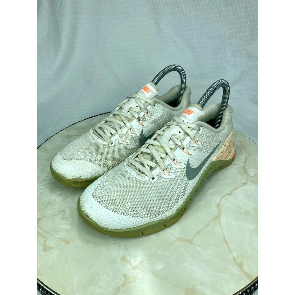 Nike Metcon 4 Training Shoes Womens 6 Sail Gum White Crossfit Running Sneakers